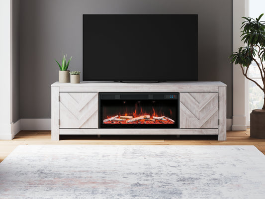 Cayboni 71" TV Stand with Electric Fireplace