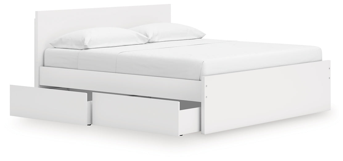 Ashley Express - Onita King Panel Platform Bed with 2 Side Storage