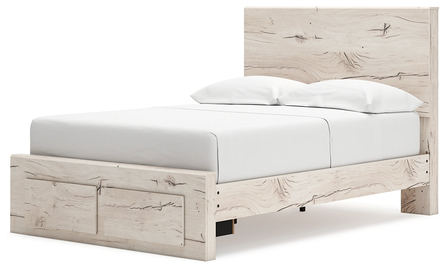 Lawroy Full Panel Storage Bed with Mirrored Dresser, Chest and Nightstand