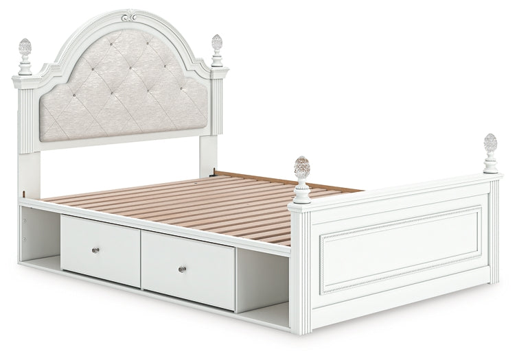 Kozlani Full Upholstered Panel Storage Bed