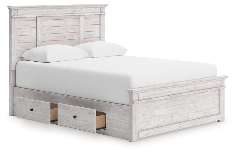 Makidern Queen Panel Storage Bed