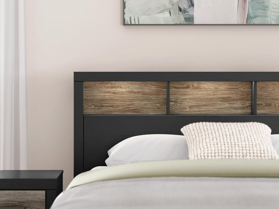 Broachmyn King Bookcase Panel Bed