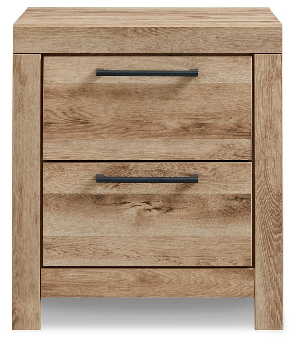 Hyanna King Panel Storage Bed with 2 Under Bed Storage Drawers, Dresser, Mirror, Chest and Nightstand