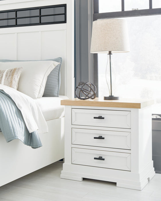 Ashbryn Queen Panel Storage Bed, Dresser, Mirror, Chest and Nightstand