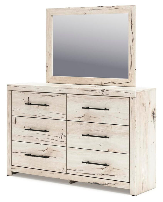 Lawroy Queen Panel Bed, Dresser, Mirror, Chest and Nightstand