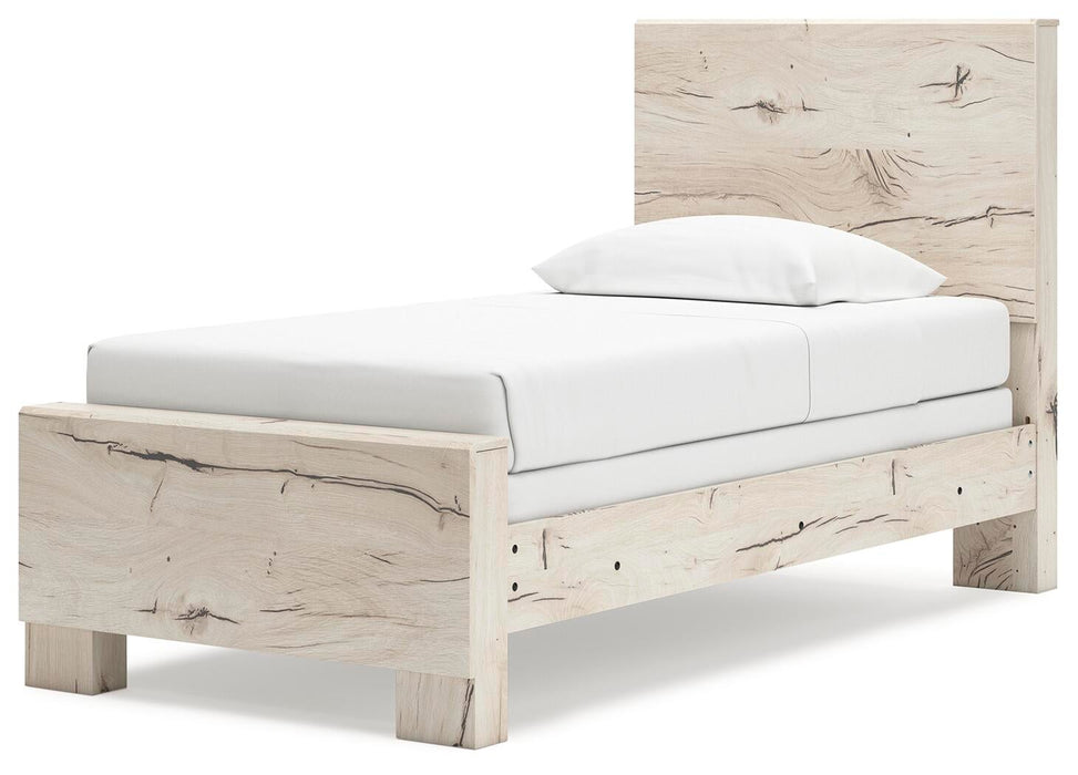 Lawroy Twin Panel Bed, Dresser, Mirror, Chest and Nightstand