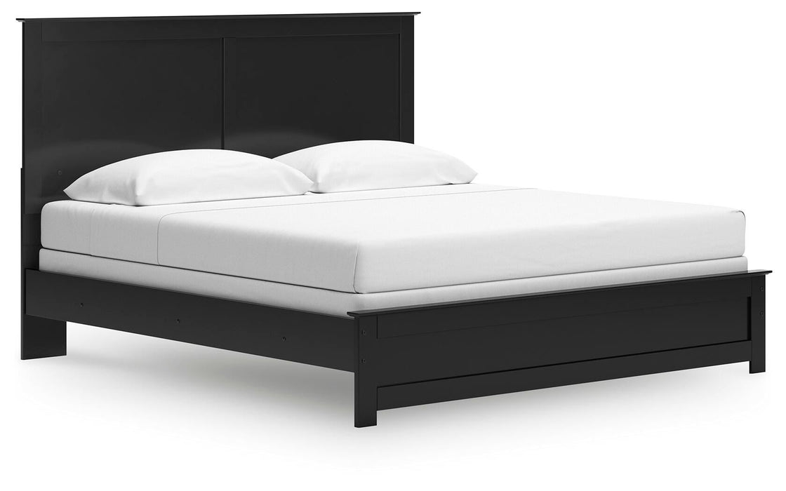 Maribel King Panel Bed, Dresser, Mirror, Chest and Nightstand