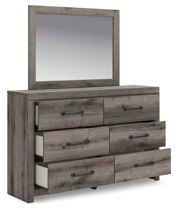 Graystorm Full Panel Storage Bed, Dresser and Mirror