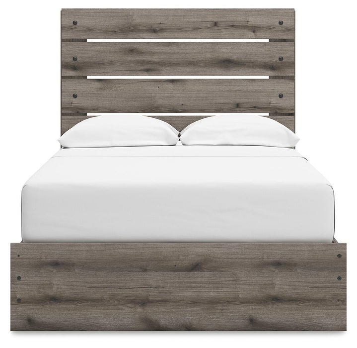 Graystorm Full Panel Storage Bed, Dresser and Mirror