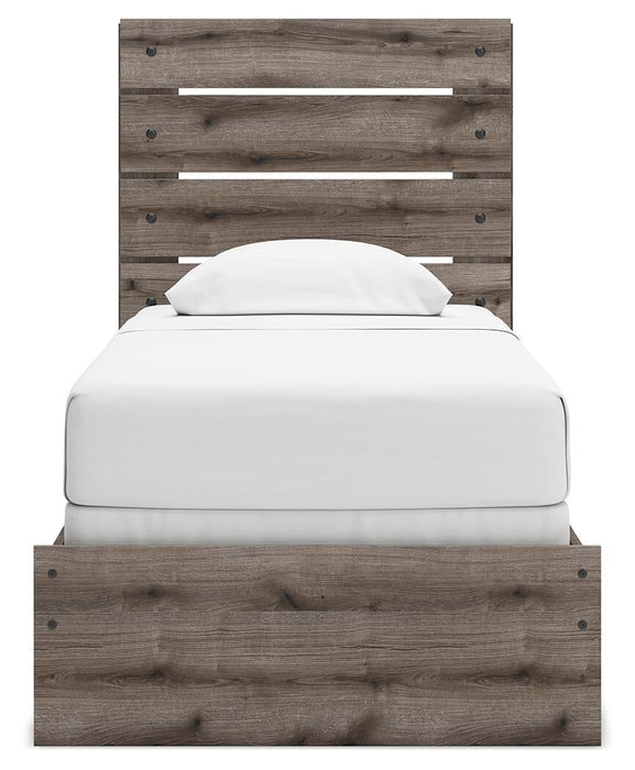 Graystorm Twin Panel Bed, Dresser and Mirror