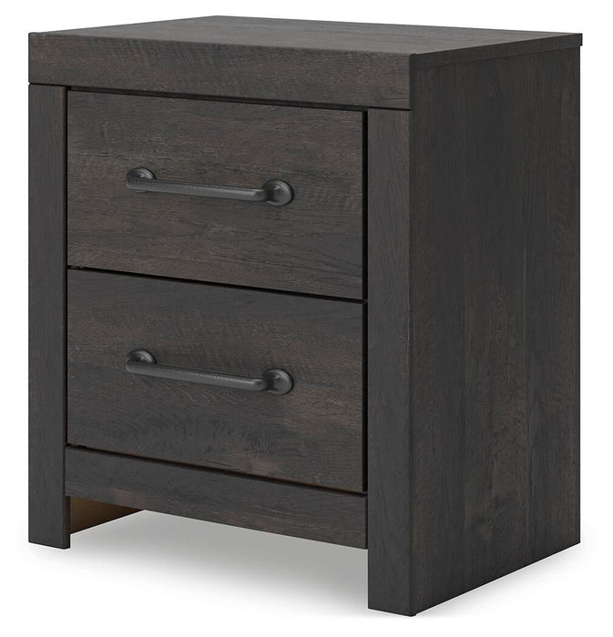 Hollivern Twin Panel Bed with Storage, Dresser, Mirror, Chest and Nightstand