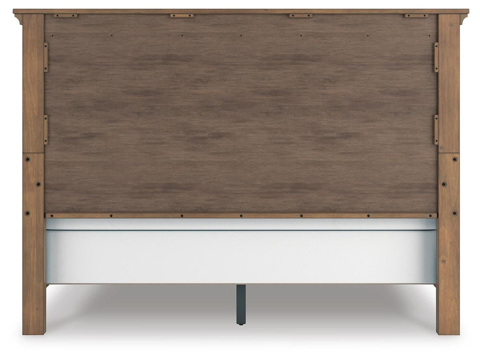 Feddinger King Panel Bed with Mirrored Dresser and Nightstand