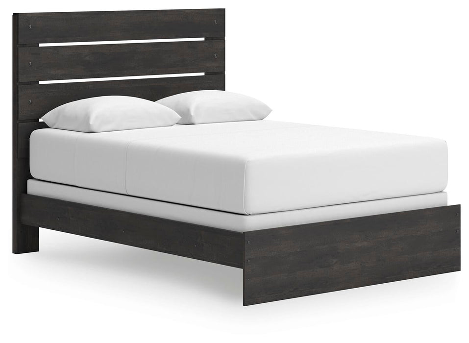 Hollivern Queen Panel Bed, Dresser, Mirror and Nightstand