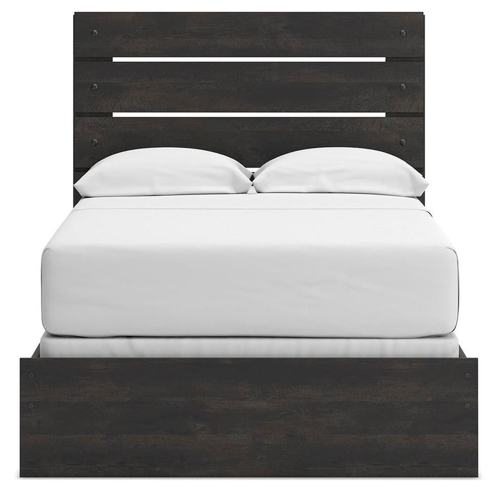 Hollivern Full Panel Bed, Dresser and Mirror
