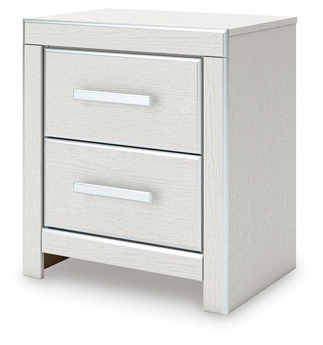 Zuraleus Queen Upholstered Panel Bed, Dresser, Mirror, Chest and Nightstand