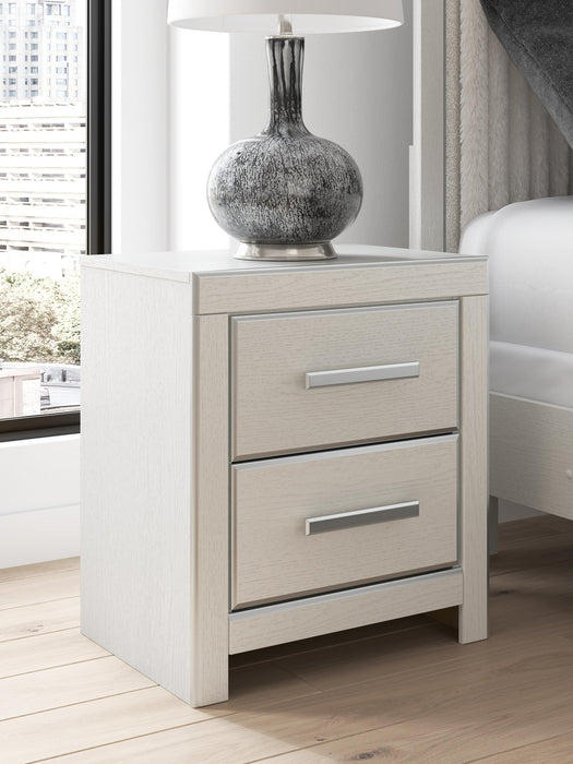 Zuraleus Queen Upholstered Panel Bed, Dresser, Mirror and Nightstand