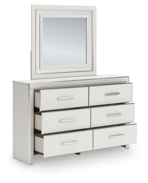 Zuraleus Queen Upholstered Bed, Dresser and Mirror