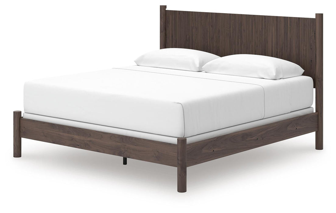 Pamytta King Panel Bed, Dresser, Mirror, Chest and Nightstand