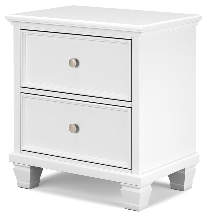 Fortman California King Panel Storage Bed, Dresser, Mirror and Nightstand