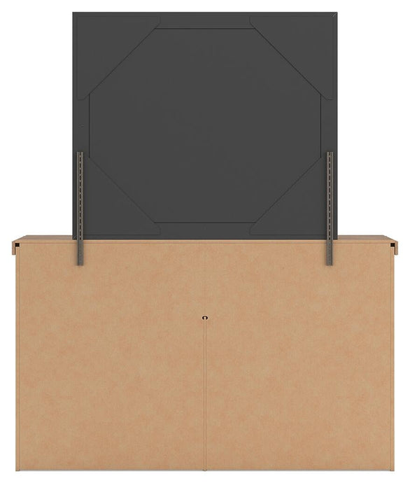 Savonport King Panel Storage Bed, Dresser and Mirror