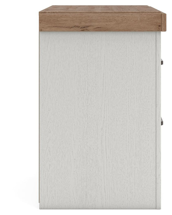 Savonport King Panel Storage Bed. Dresser, Mirror and Nightstand