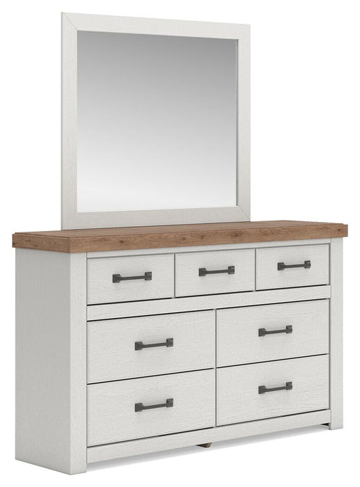 Savonport Twin Panel Storage Bed, Dresser and Mirror