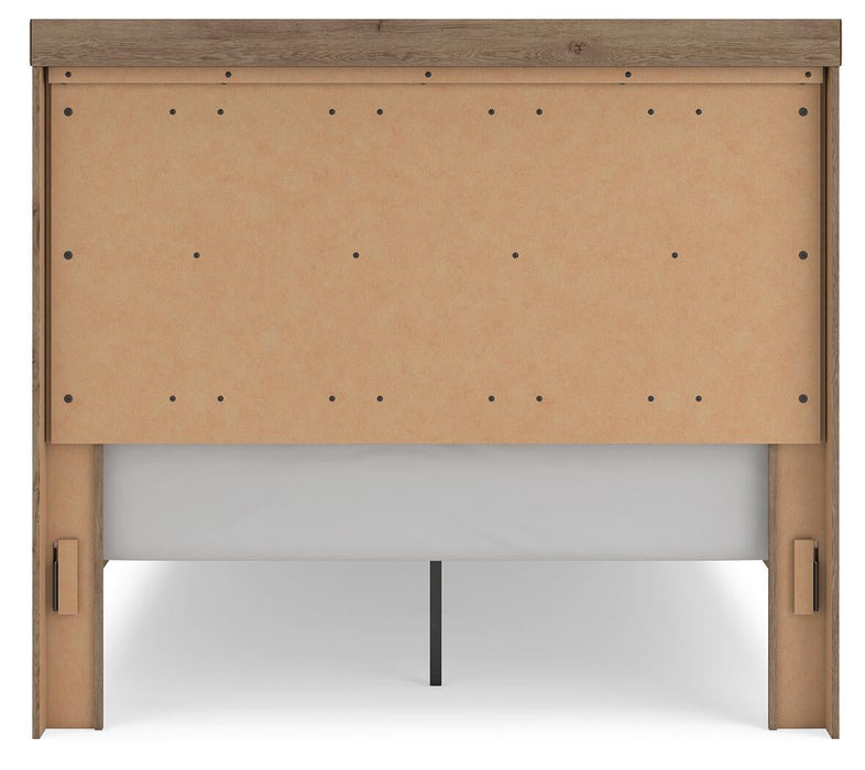 Garistyn Queen Panel Storage Bed, Dresser and Mirror