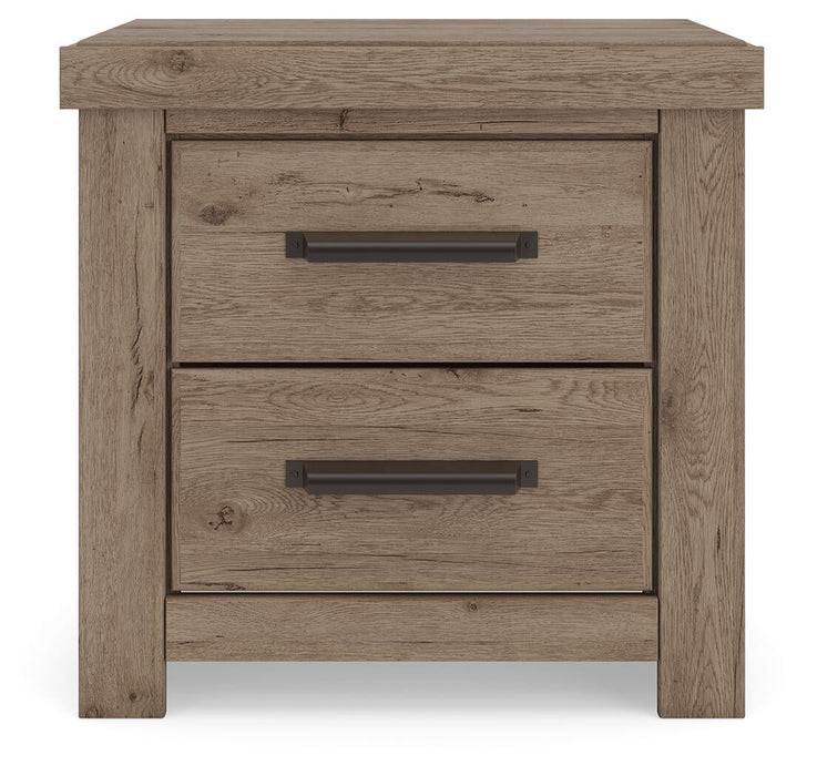 Garistyn King Panel Storage Bed, Dresser, Mirror, Chest and Nightstand