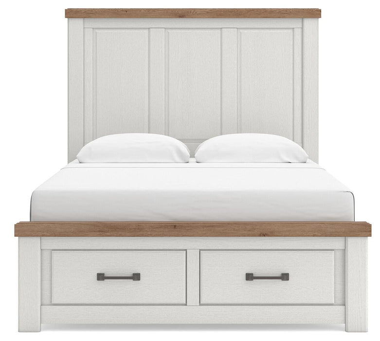 Savonport Queen Panel Storage Bed, Dresser and Mirror