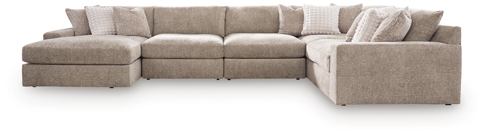 Nexora-Court 5-Piece Sectional with Chaise