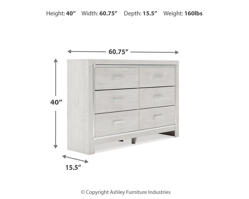 Altyra Six Drawer Dresser