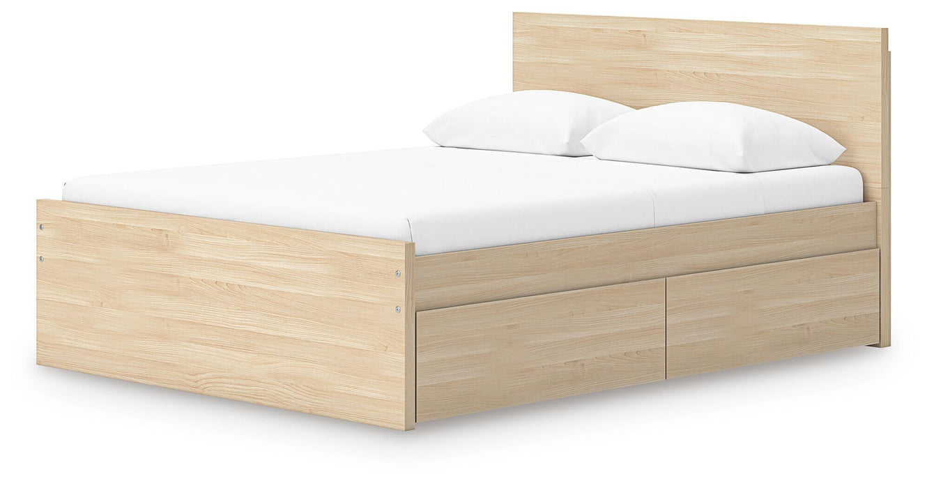 Ashley Express - Onita Full Panel Platform Bed with 2 Side Storage