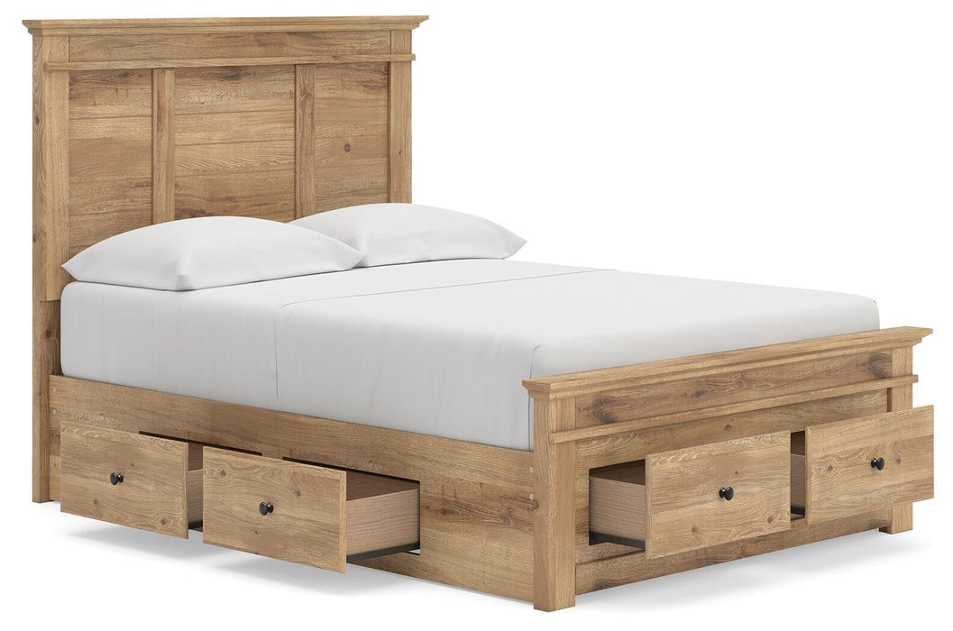 Makidern Full Panel Storage Bed