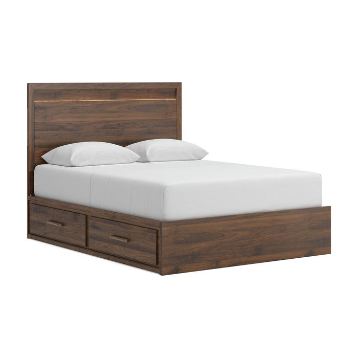 Janfyn Queen Panel Bed with 2 Sided Storage