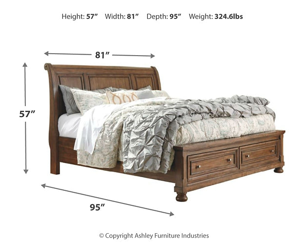 Ashley Express - Flynnter Queen Sleigh Bed with 2 Storage Drawers