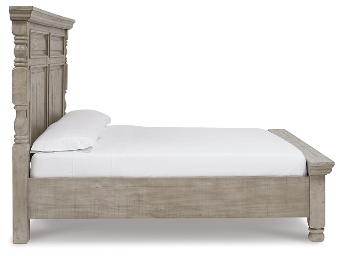 Harrastone King Panel Bed with Dresser